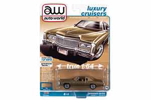 CADILLAC ELDORADO 1975 TARRAGON GOLD POLY WITH SANDLEWOOD TAN (КОРИЧНЕВЫЙ) (ДЛИНА МОДЕЛИ 6-10 СМ) — фото 3