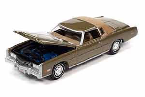CADILLAC ELDORADO 1975 TARRAGON GOLD POLY WITH SANDLEWOOD TAN (КОРИЧНЕВЫЙ) (ДЛИНА МОДЕЛИ 6-10 СМ) — фото 2