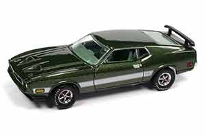 FORD MUSTANG MACH 1 1973 IVY BRONZE (ЗЕЛЕНЫЙ МЕТАЛЛИК) (ДЛИНА МОДЕЛИ 6-10 СМ) — фото 4