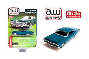 CHEVROLET IMPALA SS LOWRIDER 1966 СИНИЙ С ЗЕЛЕНЫМ (ДЛИНА МОДЕЛИ 6-10 СМ)