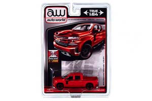 CHEVROLET SILVERADO LTZ Z71 (2019), RED/BLACK (ДЛИНА МОДЕЛИ 6-10 СМ)