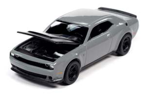 DODGE CHALLENGER DEMON 2018 GREY (ДЛИНА МОДЕЛИ 6-10 СМ) — фото 2