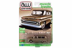 CHEVROLET SUBURBAN 1966 SABBLE POLY (ЗОЛОТИСТЫЙ) (ДЛИНА МОДЕЛИ 6-10 СМ) — фото 4