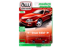 TOYOTA SUPRA 1993 SUPER RED / ТОЙОТА СУПРА 1993 КРАСНЫЙ (ДЛИНА МОДЕЛИ 6-10 СМ) — фото 3