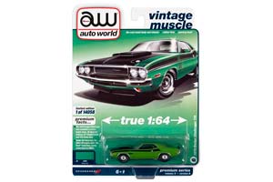 DODGE 1970 CHALLENGER T/A GREEN / ДОДЖ ЧЕЛЕНЖЕР T/A 1970 ЗЕЛЕНЫЙ (ДЛИНА МОДЕЛИ 6-10 СМ) — фото 3