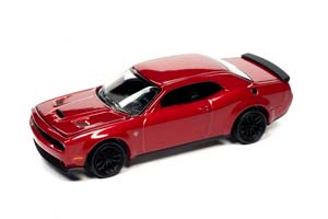 DODGE CHALLENGER HELLCAT 2018, RED (ДЛИНА МОДЕЛИ 6-10 СМ)
