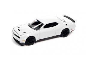 DODGE CHALLENGER HELLCAT 2018, WHITE (ДЛИНА МОДЕЛИ 6-10 СМ)