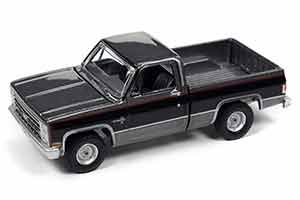 CHEVROLET SILVERADO 10 FLEETSIDE 1987 GREY POLY BODY COLOR WITH GLOSS BLACK CENTER SIDES (СЕРЫЙ С ЧЕРНЫМ) (ДЛИНА МОДЕЛИ 6-10 СМ) — фото 5