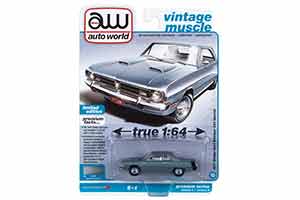 DODGE DART SWINGER 340 SPECIAL 1971 LIGHT GUNMETAL POLY WITH BLACK REAR STRIPE (СЕРЫЙ С ЧЕРНЫМ) (ДЛИНА МОДЕЛИ 6-10 СМ) — фото 3