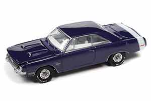 DODGE DART SWINGER 340 SPECIAL 1971 PLUM CRAZY WITH WHITE REAR STRIPE (ФИОЛЕТОВЫЙ С БЕЛЫМ) (ДЛИНА МОДЕЛИ 6-10 СМ)