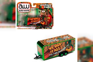 TRAILER RAT FINK *WE HAULT IT ALL*, GREEN/RED (ДЛИНА МОДЕЛИ 6-10 СМ)