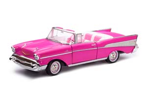 CHEVROLET BEL AIR CABRIO BARBIE 1957 PINK WHITE