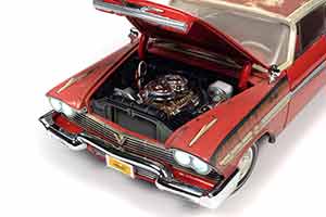 PLYMOUTH FURY CHRISTINE 1958 ЧАСТИЧНО ВОССТАНОВЛЕННАЯ, КРАСНЫЙ С ПЫЛЬЮ — фото 12