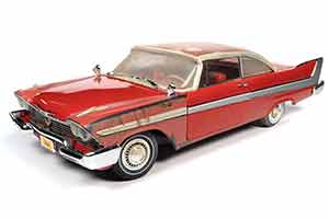 PLYMOUTH FURY CHRISTINE 1958 ЧАСТИЧНО ВОССТАНОВЛЕННАЯ, КРАСНЫЙ С ПЫЛЬЮ — фото 15