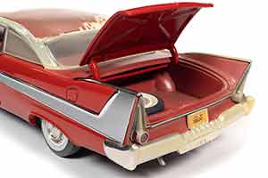 PLYMOUTH FURY CHRISTINE 1958 ЧАСТИЧНО ВОССТАНОВЛЕННАЯ, КРАСНЫЙ С ПЫЛЬЮ — фото 9