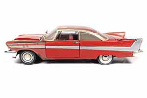 PLYMOUTH FURY CHRISTINE 1958 ЧАСТИЧНО ВОССТАНОВЛЕННАЯ, КРАСНЫЙ С ПЫЛЬЮ — фото 2
