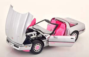 CHEVROLET CORVETTE C4 BARBIE 1986 SILVER PINK — фото 3