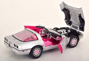 CHEVROLET CORVETTE C4 BARBIE 1986 SILVER PINK — фото 4