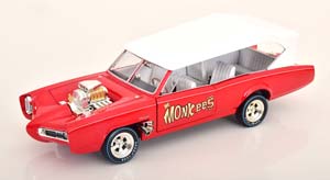 PONTIAC GTO MONKEES MOBILE LIGHTRED WHITE