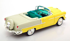 CHEVROLET BEL AIR CONVERTIBLE 1955 LIGHTYELLOW WHITE — фото 2
