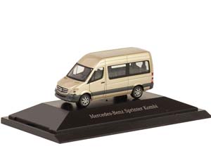 MERCEDES-BENZ SPRINTER МИКРОАВТОБУС БЕЖЕВЫЙ МЕТАЛЛИК (ДЛИНА МОДЕЛИ 3-5 СМ) — фото 12