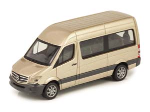 MERCEDES-BENZ SPRINTER МИКРОАВТОБУС БЕЖЕВЫЙ МЕТАЛЛИК (ДЛИНА МОДЕЛИ 3-5 СМ) — фото 17