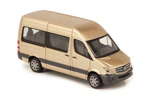 MERCEDES-BENZ SPRINTER МИКРОАВТОБУС БЕЖЕВЫЙ МЕТАЛЛИК (ДЛИНА МОДЕЛИ 3-5 СМ) — фото 5
