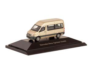MERCEDES-BENZ SPRINTER МИКРОАВТОБУС БЕЖЕВЫЙ МЕТАЛЛИК (ДЛИНА МОДЕЛИ 3-5 СМ) — фото 9