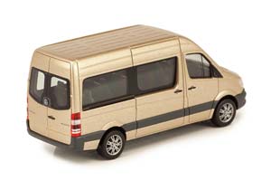 MERCEDES-BENZ SPRINTER МИКРОАВТОБУС БЕЖЕВЫЙ МЕТАЛЛИК (ДЛИНА МОДЕЛИ 3-5 СМ) — фото 2