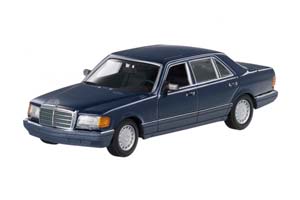 MERCEDES W126 560SEL 1989 СИНИЙ (БОКС МОЖЕТ ИМЕТЬ ПОТЕРТОСТИ ИЛИ ТРЕЩИНЫ) — фото 4