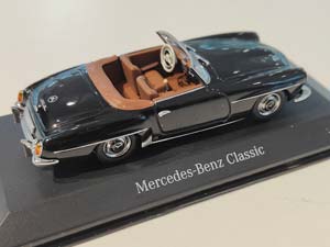 MERCEDES W198 190 SL CABRIOLET ЧЕРНЫЙ (БОКС МОЖЕТ ИМЕТЬ ПОТЕРТОСТИ ИЛИ ТРЕЩИНЫ) — фото 2