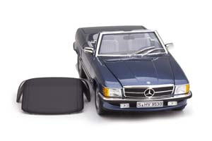 MERCEDES W107 300SL ROADSTER R107 1986 BLUE METALLIC — фото 12