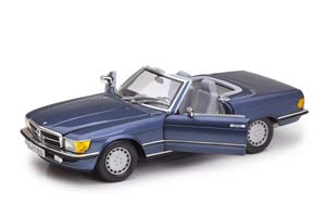 MERCEDES W107 300SL ROADSTER R107 1986 BLUE METALLIC — фото 4