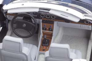 MERCEDES W107 300SL ROADSTER R107 1986 BLUE METALLIC — фото 7