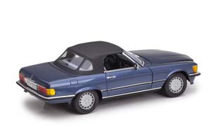 MERCEDES W107 300SL ROADSTER R107 1986 BLUE METALLIC — фото 2