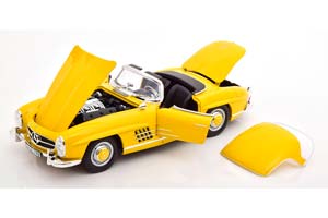 MERCEDES 300SL ROADSTER WITH REMOVABLE HARDTOP 1957-1963 YELLOW / МЕРСЕДЕС 300 ЖЕЛТЫЙ — фото 3