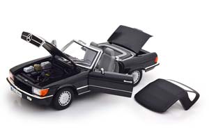 MERCEDES W107 300SL ROADSTER R107 1985 BLACK / МЕРСЕДЕС 300СЛ КУЗОВ 107 ЧЕРНО-СИНИЙ МЕТАЛЛИК — фото 3