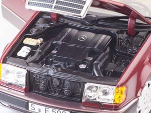 MERCEDES W124 500E 1991-1993 ALMANDIN RED / МЕРСЕДЕС ВОЛЧОК ТЕМНО-КРАСНЫЙ — фото 4