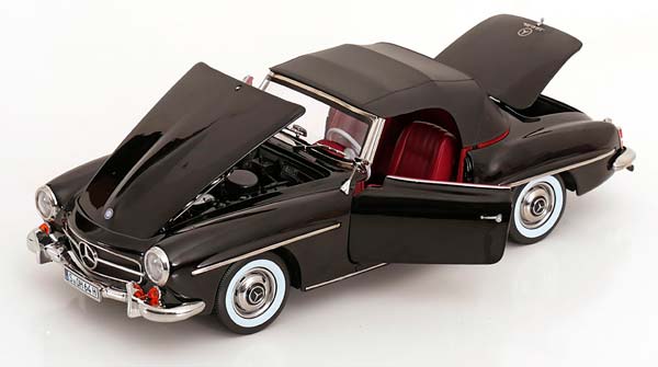 MERCEDES-BENZ 190 SL ROADSTER W121 1955 BLACK / МЕРСЕДЕС-БЕНЦ 190 SL РОДСТЕР W121 ЧЕРНЫЙ — фото 3