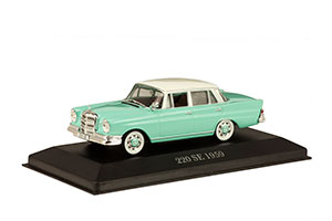 MERCEDES W111 220SE HECKFLOSSE 1959-1965 GREEN/WHITE — фото 5
