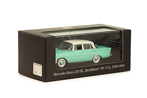 MERCEDES W111 220SE HECKFLOSSE 1959-1965 GREEN/WHITE — фото 11