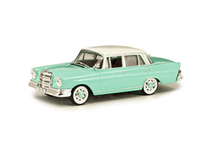 MERCEDES W111 220SE HECKFLOSSE 1959-1965 GREEN/WHITE