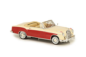 MERCEDES W128 220SE PONTON CABRIOLET 1958-1960 BEIGE/RED — фото 4