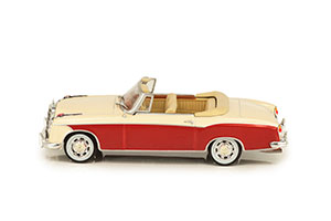 MERCEDES W128 220SE PONTON CABRIOLET 1958-1960 BEIGE/RED — фото 5