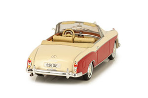 MERCEDES W128 220SE PONTON CABRIOLET 1958-1960 BEIGE/RED — фото 7