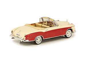 MERCEDES W128 220SE PONTON CABRIOLET 1958-1960 BEIGE/RED — фото 2