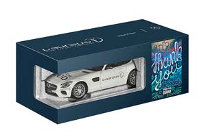 MERCEDES C190 AMG GT-S LAUREUS FOUNDATION 2016 DIAMOND WHITE — фото 3