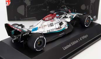 MERCEDES-BENZ GP F1 W13E TEAM MERCEDES-AMG PETRONAS F1 N63 4TH BELGIUM GP (2022) GEORGE RUSSEL, SILVER GREEN — фото 2