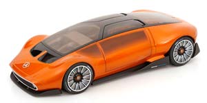 MERCEDES VISION ONE ELEVEN SET WITH FIGURINE 2023 ORANGE METALLIC/BLACK — фото 3