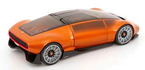 MERCEDES VISION ONE ELEVEN SET WITH FIGURINE 2023 ORANGE METALLIC/BLACK — фото 2